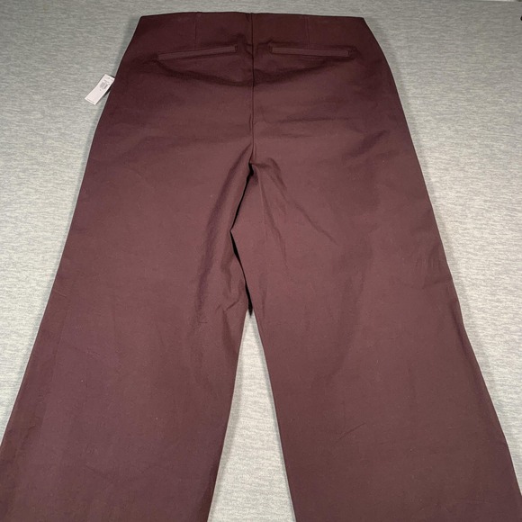 Old Navy Pants Womens XL Burgundy High-Rise Pixie Wide-Leg Comfort Waist Stretch - Picture 12 of 14